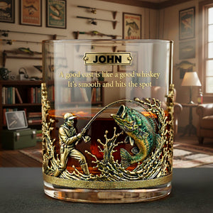 Fishing Time Drinking Glass - Personalized Gifts For Fishing Lovers 08hylu051225-Homacus