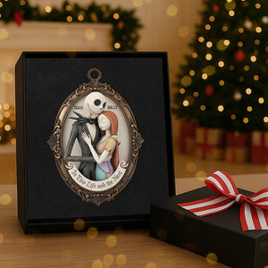 Romantic Couple Acrylic Christmas Ornament - Personalized Gifts For Couple 01nata191125