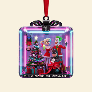 Mischievous Couple Personalized Gifts For Couple Christmas Ornament 01pata091025
