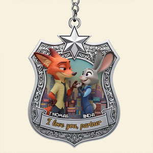 I Love You Partner Keychain Personalized Gifts For Couple 02KIDT061225