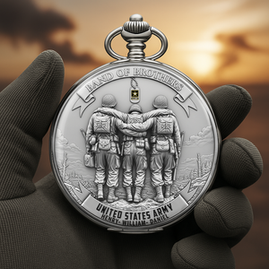 Brotherhood of Arms Pocket Watch - Personalized Gift For Veteran 01OHLU230625