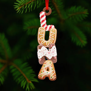 Cookies Alphabet Christmas Ornament Personalized Gifts 02HYDT291025