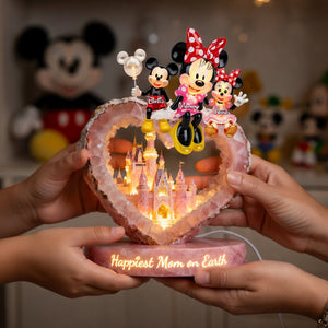 Happiest Mom on Earth Light Box Personalized Gifts For Mom 01OHLU140426