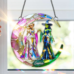 Good x Green Witch Suncatcher Ornament - Personalized Gifts For Musical Fans 05TGLU250725