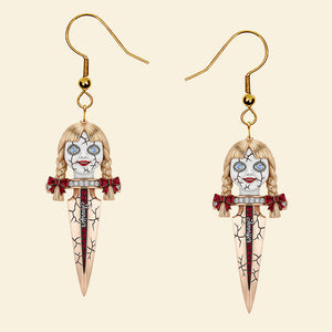 Creepy Knife Earrings, Personalized Gifts For Horror Movie Fans 01naqn160725