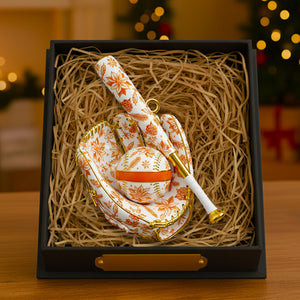 Baseball Toile de Jouy Christmas Ornament Personalized Gifts For Baseball Lovers 04PGDT021025