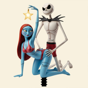 Funny Couple Tree Topper Personalized Gifts For Couple 06OHDT171125