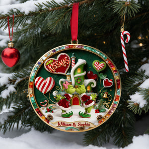 Romantic Couple Acrylic Ornament - Personalized Gifts For Couple 02tolu110926