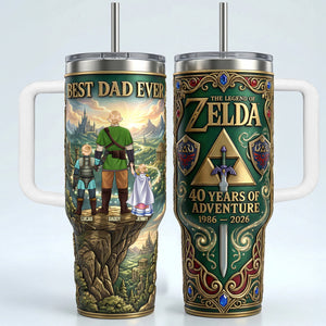 Legendary Adventure Dad 40oz Tumbler - Personalized Gifts For Father's Day Tumbler 021NATN050326HG