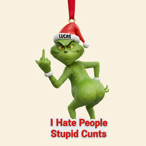 I Hate People Ornament Personalized Funny Gifts For Christmas 03natn061125