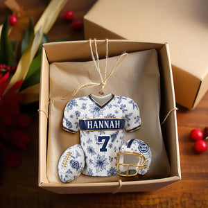 Personalized Christmas Holiday Sports Jersey Ornament 05PGLU021025