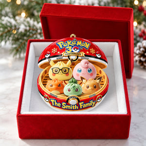 Cute Dumpling Family Christmas Ornament - Personalized Gifts For Family 04OHQN250926