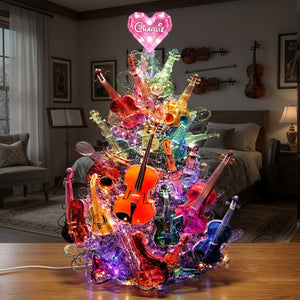 Sparkle Violin Pile Light Box - Personalized Gifts For Violinist & Violin Lovers 07QHLU281125