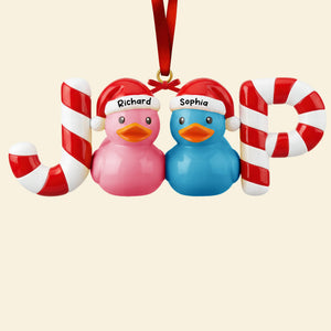 Candy Duck Couple Ornament Personalzied Gifts 07HYQN191125