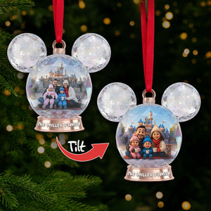 Sparkle Globe Christmas Lenticular Ornament - Personalized Custom Photo Gifts For Family 07NALU240925