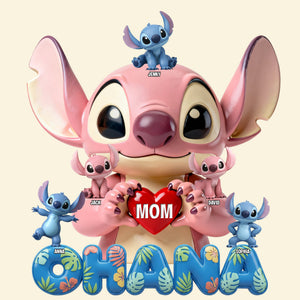 Cute Aliens Family Acrylic Plaque - Personalized Gifts For Mom 01natn070226