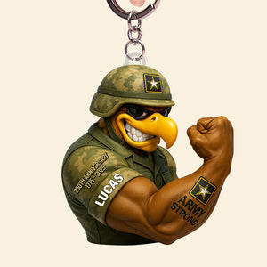 Anniversary Keychain - Personalized Gifts For Soldier 02natn040725 NV