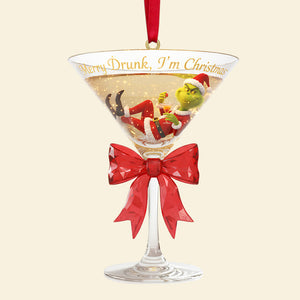 Personalized Funny Gifts For Drinking Lovers Christmas Ornament Merry Drunk - I'm Christmas 04pgtn071025