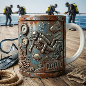 Ocean Adventure Coffee Mug – Personalized Gifts For Scuba Diving Lovers 04tglu151225