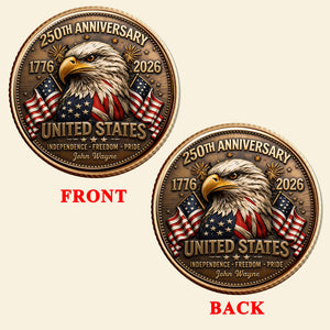 250 Years Of Pride Metal Coin - Personalized Anniversary Gifts 04PGDT020326