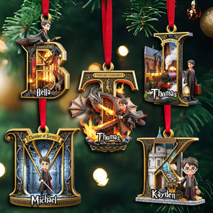 Enchanted Initials Christmas Ornament - Personalized Gifts For Fantasy Lovers 01HYLU120825