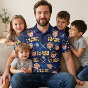 I Am The Father Polo Shirt - Custom Photo Gifts For Dads 05natn080526