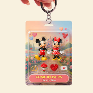 Lovely Couple Acrylic Keychain - Personalized Gifts For Couple 03QHTN070126