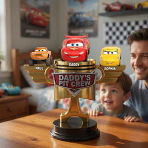 Daddy's Pit Crew Acrylic Plaque - Personalized Gifts For Dads 02nalu210526