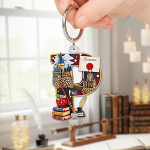 Magical Academy Alphabet Acrylic Keychain - Personalized Gift For Teacher 05OHLU300625