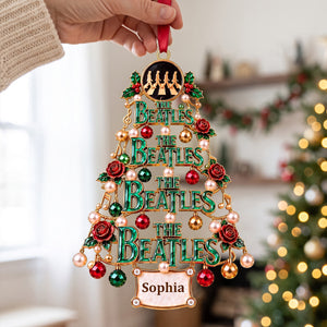 The Beatles Christmas Tree Acrylic Ornament - Personalized Gifts For Music Lovers 06NATN151026