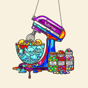 Spooky Baking Suncatcher - Personalized Gifts For Baking Lovers 04ohta300825