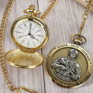 Honor Duty Courage Pocket Watch – Personalized Gifts For Veterans 05toqn230625