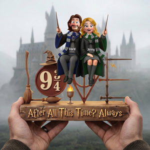 Fantasy Wizard Couple Acrylic Plaque - Personalized Gifts For Couple 02natn300526