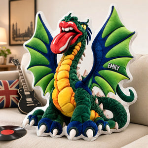Funny Dragon Pillow - Personalized Gifts For Music Lover Pillow 03NADH131026