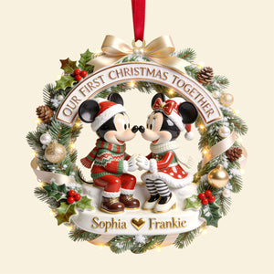 Our First Christmas Together Ornament - Personalized Gifts For Couple 05pgtn050826