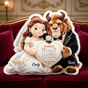 Fairytale Couple Pillow - Personalized Gifts For Couple Anniversary Pillow 02TGQN020626