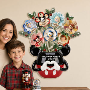 Lovely Family Flower Vase Decal - Personalized Gifts For Family 04qhtn281026