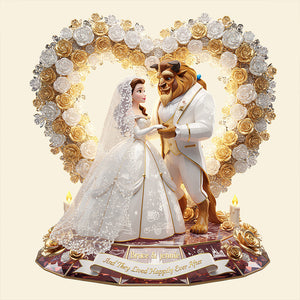 Romantic Wedding Fairy Tales Light Box Personalized Gifts For Couple 02PADT281125