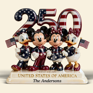 250th Anniversary Patriotic Family Acrylic Plaque - Personalized Gifts For Family 01PGQN100226