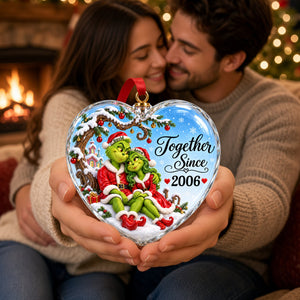 Romantic Couple Together Christmas Ornament - Personalized Gifts For Couple 06tylu081026