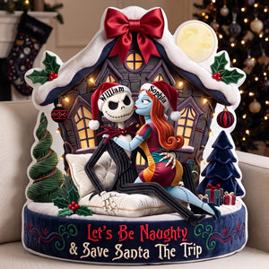 Let's Be Naughty Spooky Duo - Personalized Gifts For Couple Pillow 04palu171026