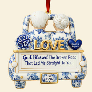 Eternal Journey of Love Christmas Ornament Personalized Gifts For Couple 04TODT161025