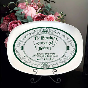 Personalized Gifts For Fans Plate, Wizarding Kitchen 01KADT090724-Homacus