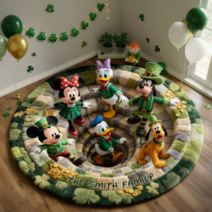 Patrick's Day Quilted Round Mat - Personalized Gifts For Family 01nalu100226