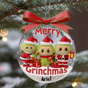 Cute Xmas Monster Personalized Gifts For Chrismas Ornament 01pglu270925