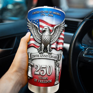 Proud Anniversary Tumbler - Personalized Gift For Patriot 02QHQN120226