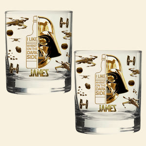 The Dark Side Whiskey Glass - Personalized Gifts For Galaxy Lovers 05hyta200825