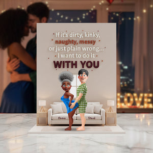 Playful Couple Acrylic Plaque - Personalized Gifts For Couples 01OHLU020226