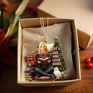 Cozy Book Corner Ornament - Personalized Gifts For Book Lovers 04TOLU071025