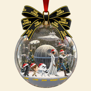 Family Walking Together Christmas Ornament Personalized Gifts For Family 01QHDT021025